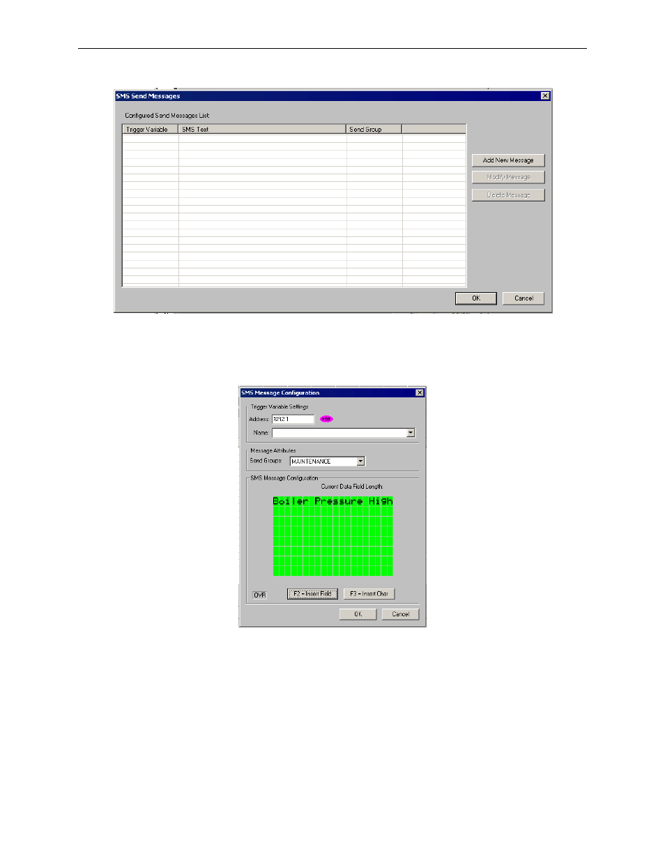 7 sms message configuration, Sms message configuration | Horner APG XLt OCS HE-GSM04 User Manual | Page 37 / 62