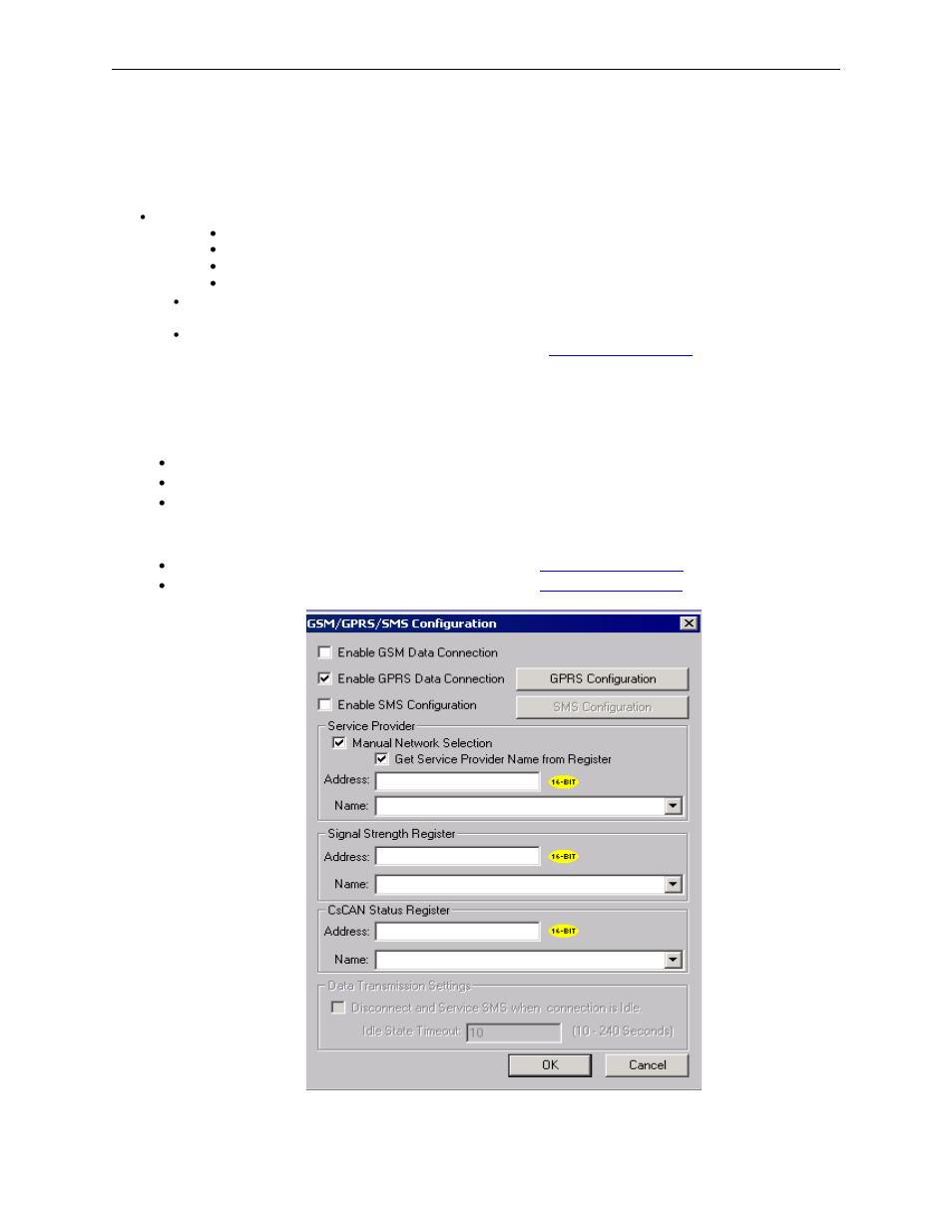 1 gprs configuration, Gprs (general packet radio service) functionality, Gprs configuration | 2gprs (general packet radio service) functionality | Horner APG XLt OCS HE-GSM04 User Manual | Page 9 / 62