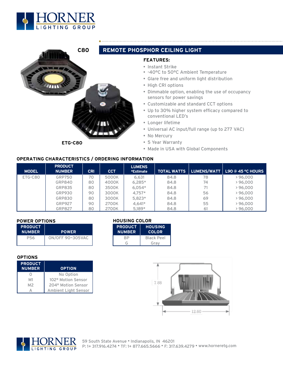 Horner APG C-80 User Manual | 2 pages