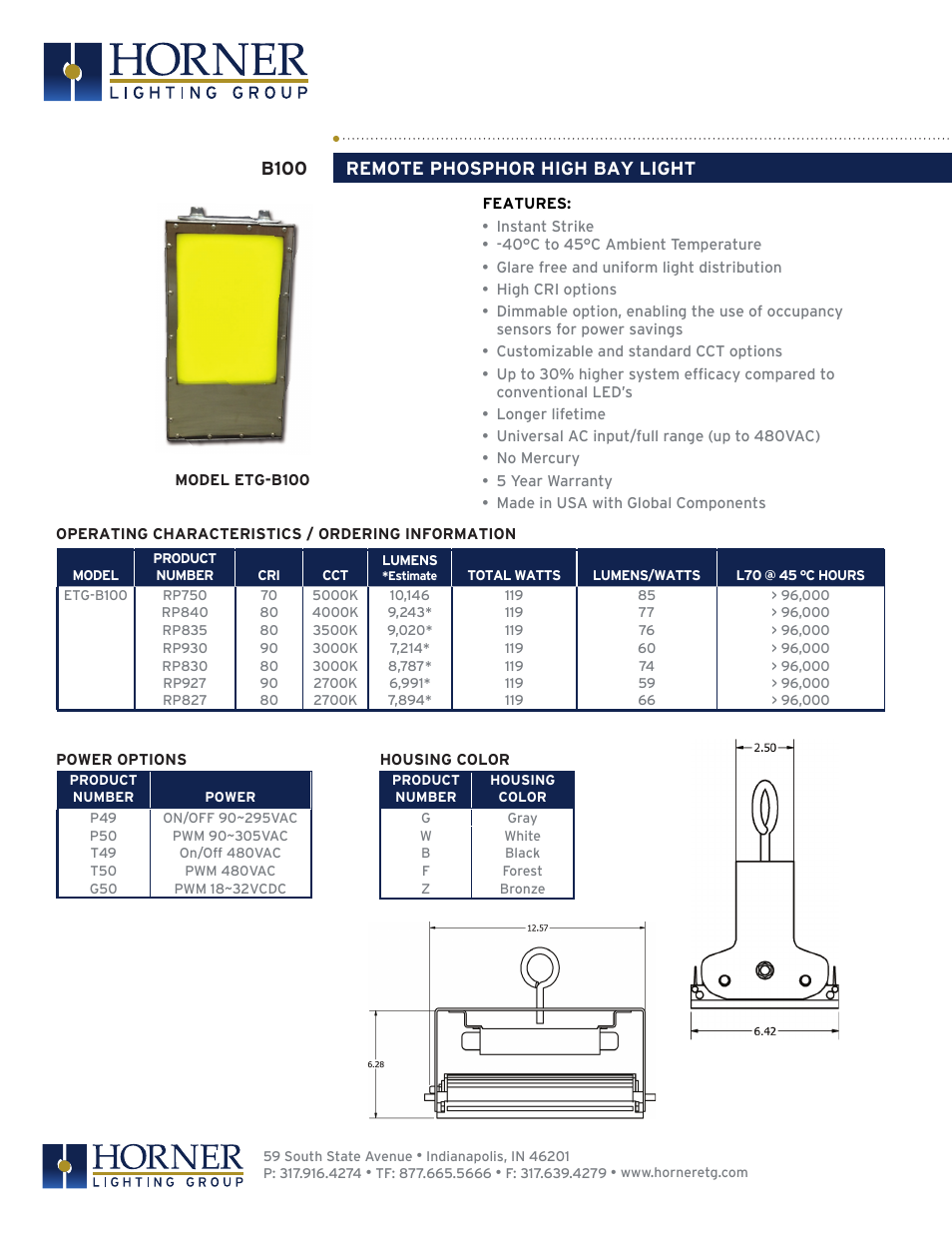 Horner APG B-100 User Manual | 2 pages