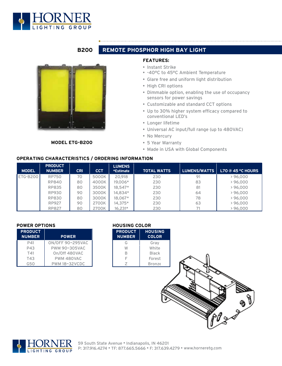 Horner APG B-200 User Manual | 2 pages