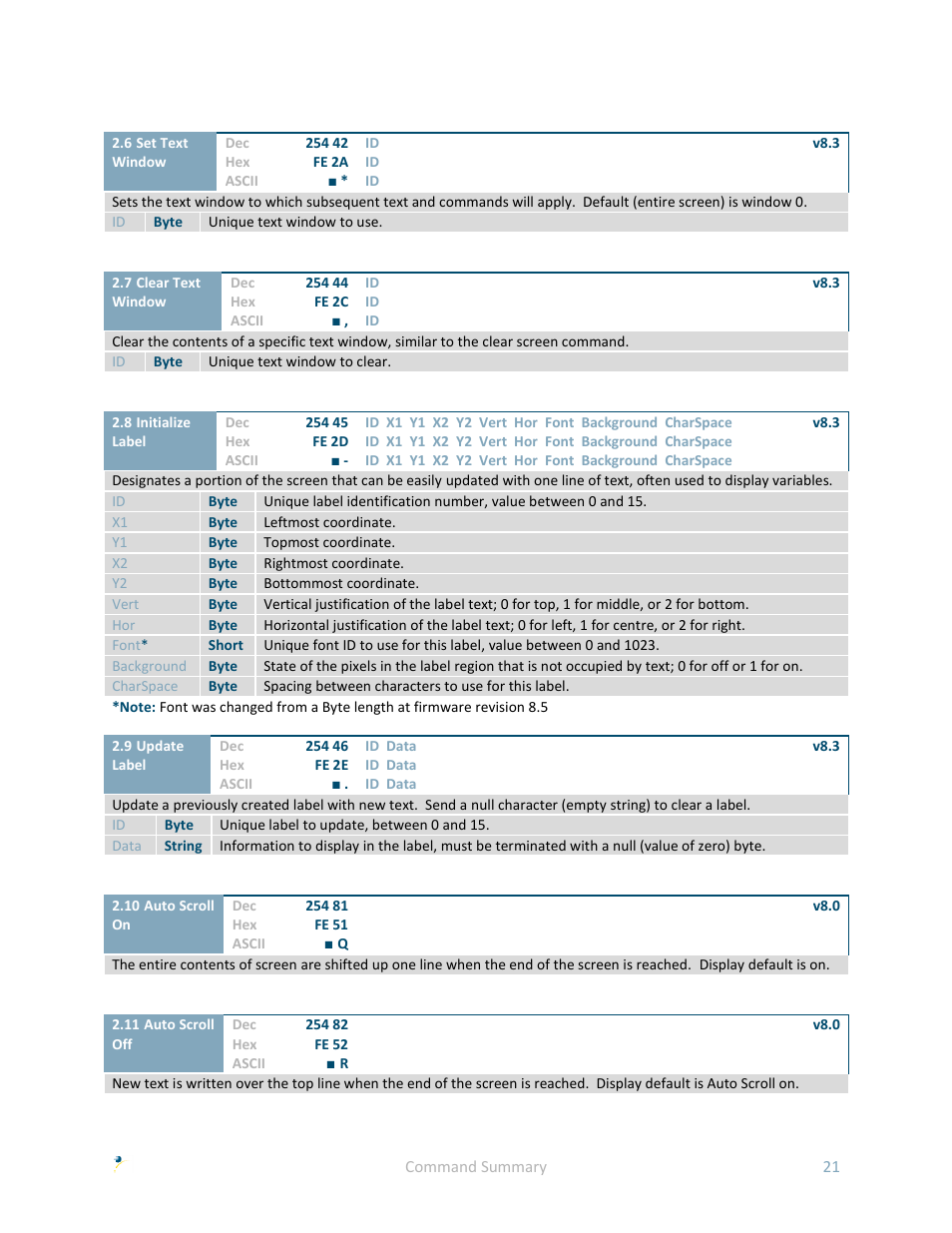 Matrix Orbital GLK24064-25 User Manual | Page 26 / 71