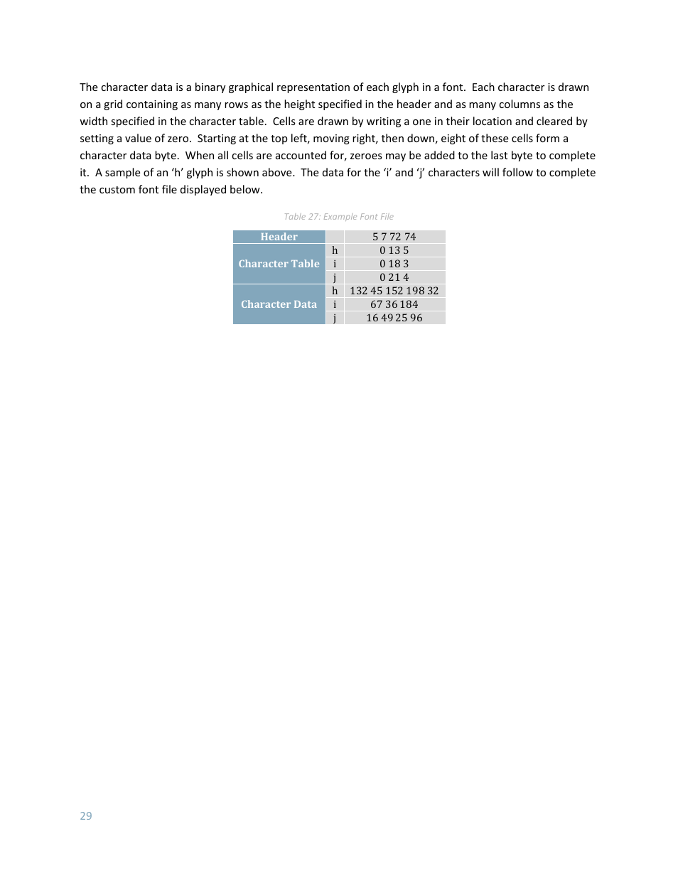 Matrix Orbital GLK24064-25 Legacy User Manual | Page 29 / 56