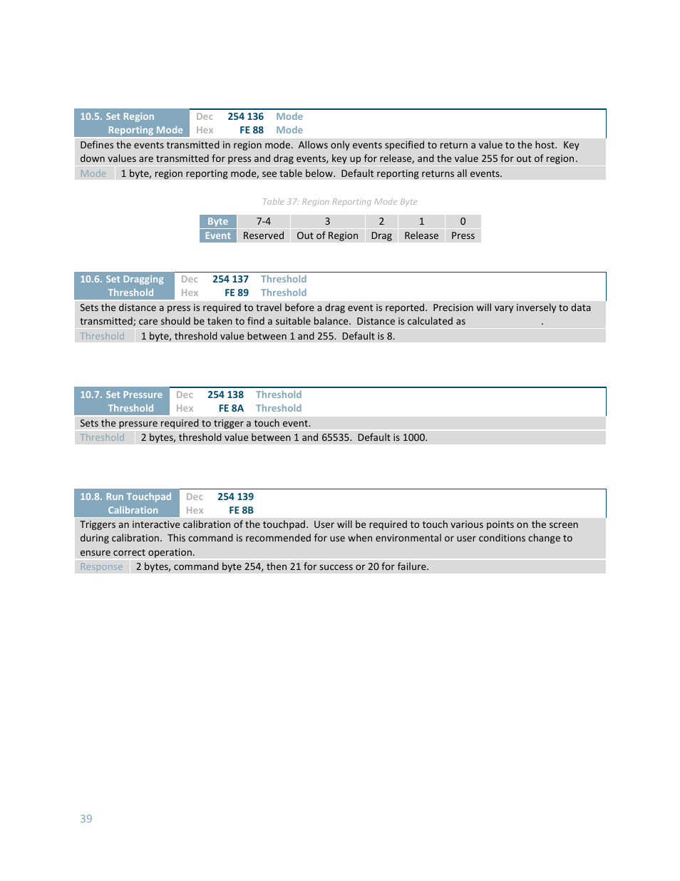 Matrix Orbital GLK24064-25 Legacy User Manual | Page 39 / 56