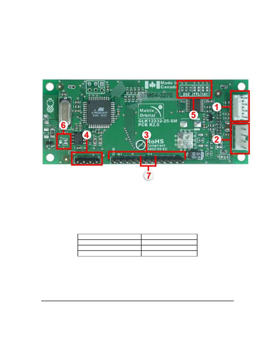 2hardware information, 1 power/data connector | Matrix Orbital GLK12232-25-SM User Manual | Page 11 / 70