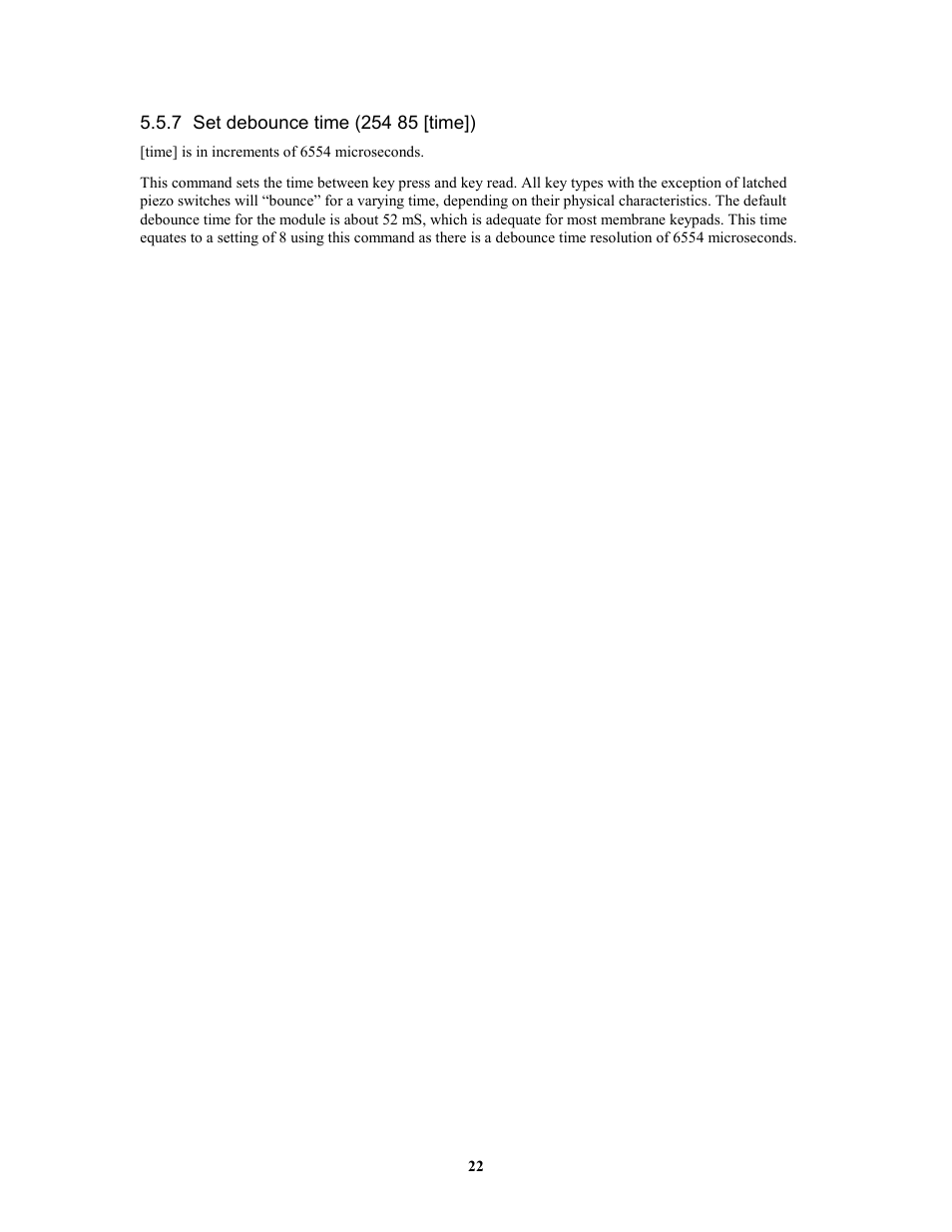 Matrix Orbital GLK12232-25-SM Legacy User Manual | Page 22 / 41