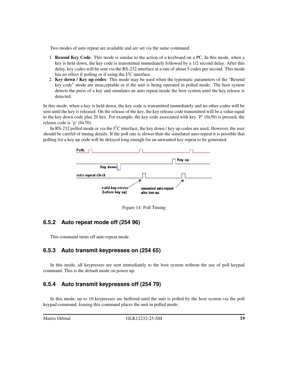 Matrix Orbital GLK12232-25-SM Legacy User Manual | Page 23 / 42