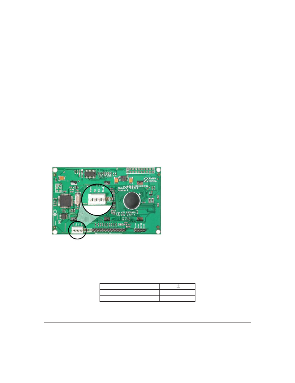 1 power/data connector | Matrix Orbital GLK12232-25-FGW User Manual | Page 12 / 66