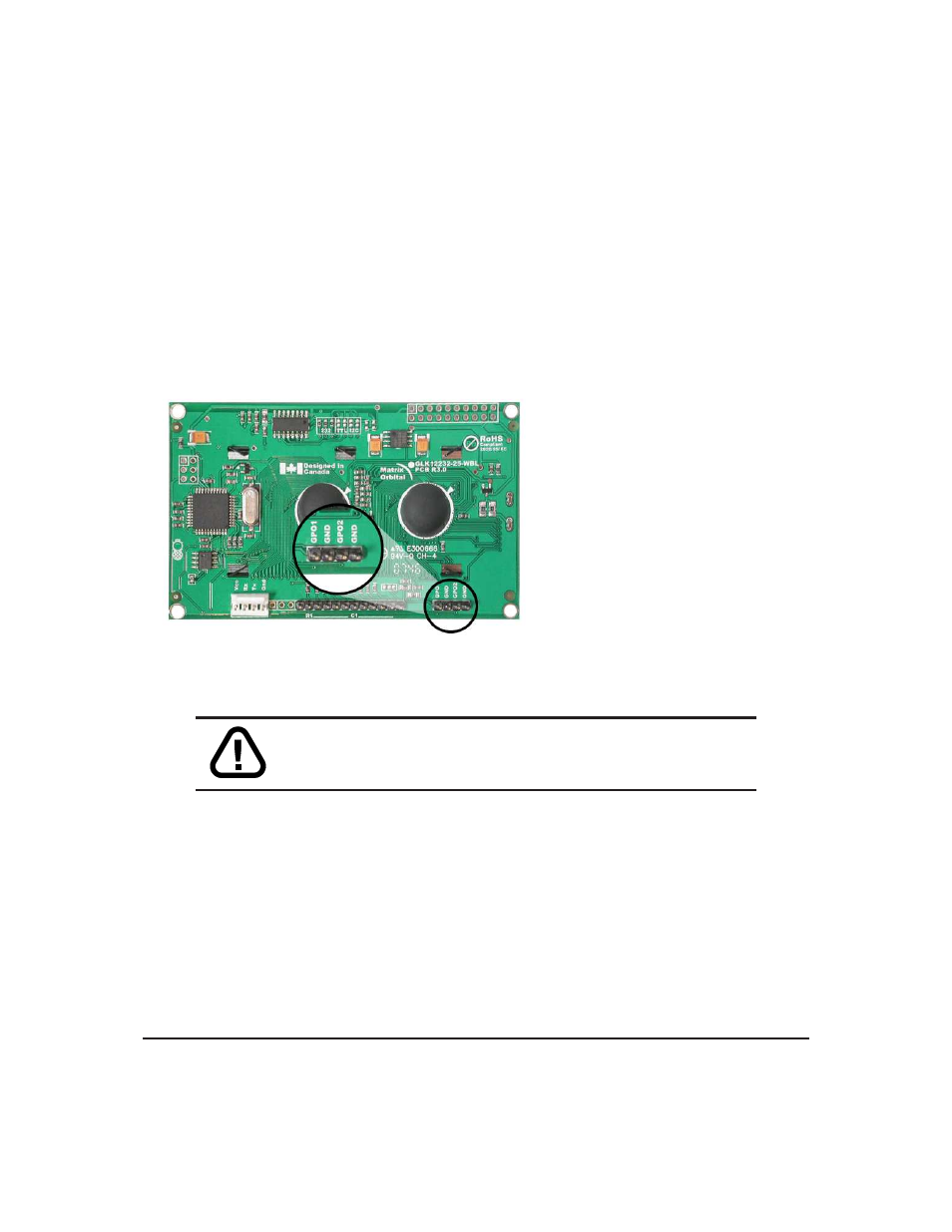 3 gpo, 4 protocol select jumpers | Matrix Orbital GLK12232-25-FGW User Manual | Page 14 / 66