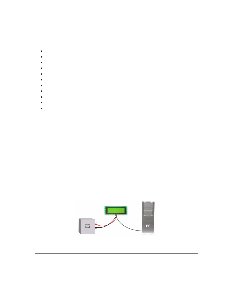 3 features, 4 connecting to a pc | Matrix Orbital GLK12232-25-FGW User Manual | Page 9 / 66