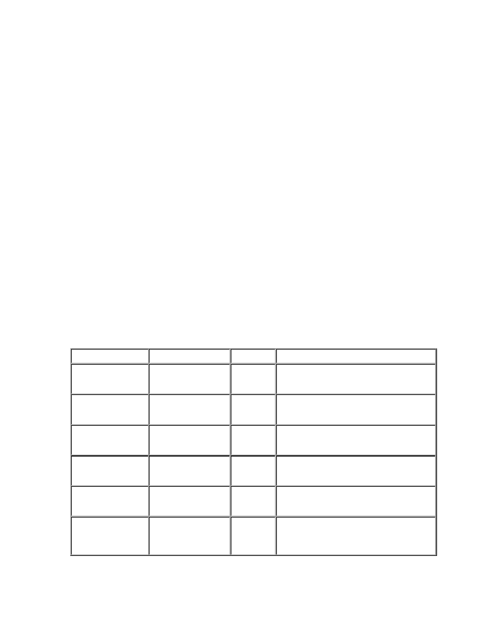 4 text commands, Table 8-1), 1 ascii characters | Matrix Orbital GLK24064-25 Legacy User Manual | Page 30 / 41