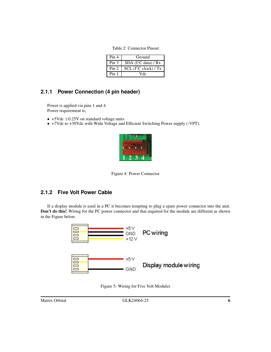 Matrix Orbital GLK24064-25 Legacy User Manual | Page 10 / 47