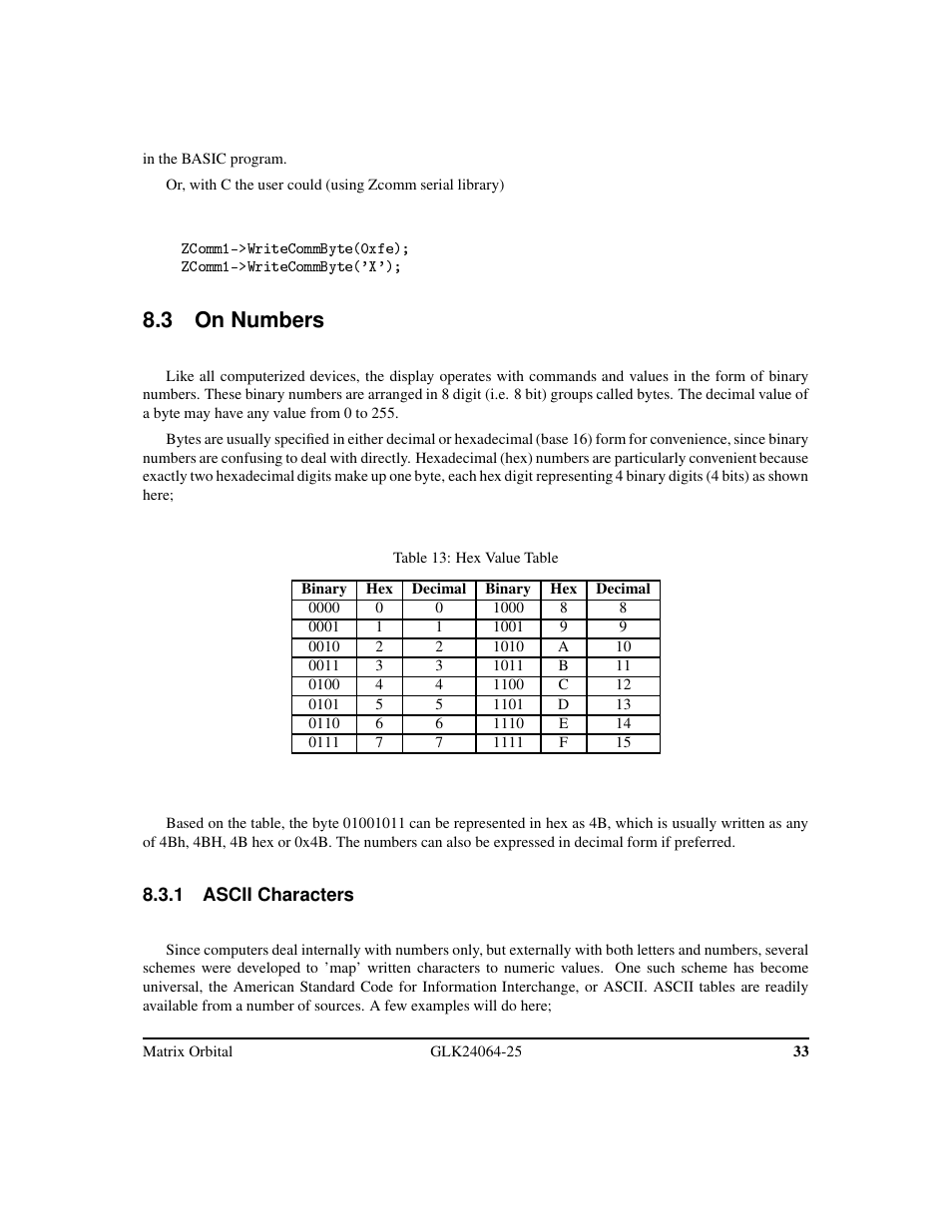 3 on numbers | Matrix Orbital GLK24064-25 Legacy User Manual | Page 37 / 47