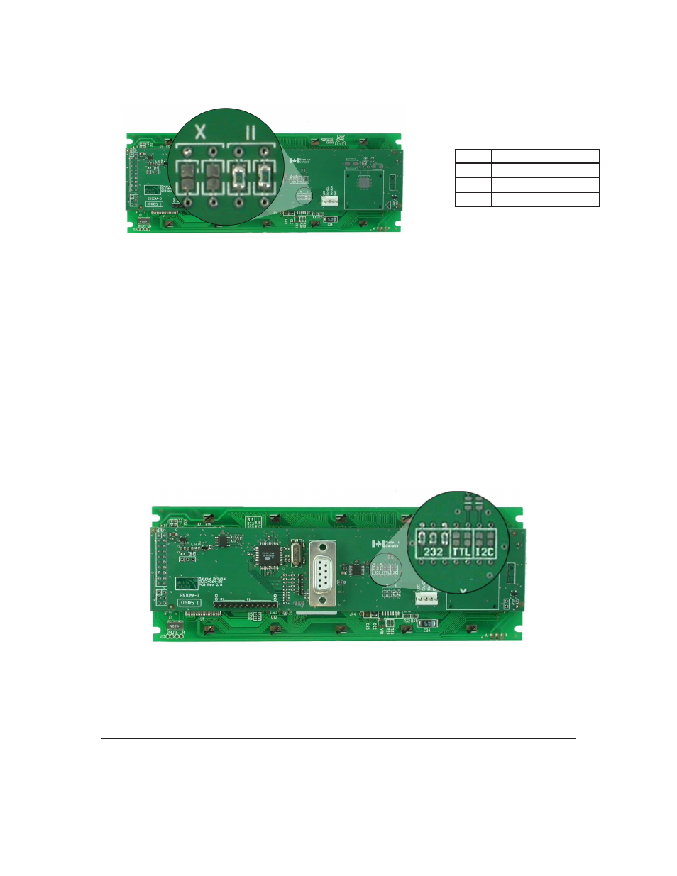 6 protocol select jumpers | Matrix Orbital GLK24064-25 Legacy User Manual | Page 16 / 68