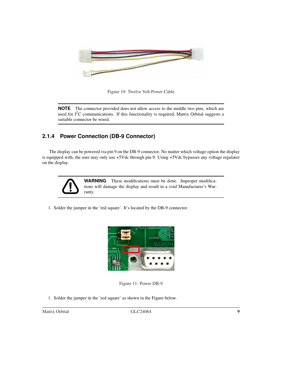Matrix Orbital GLC24064 User Manual | Page 13 / 44
