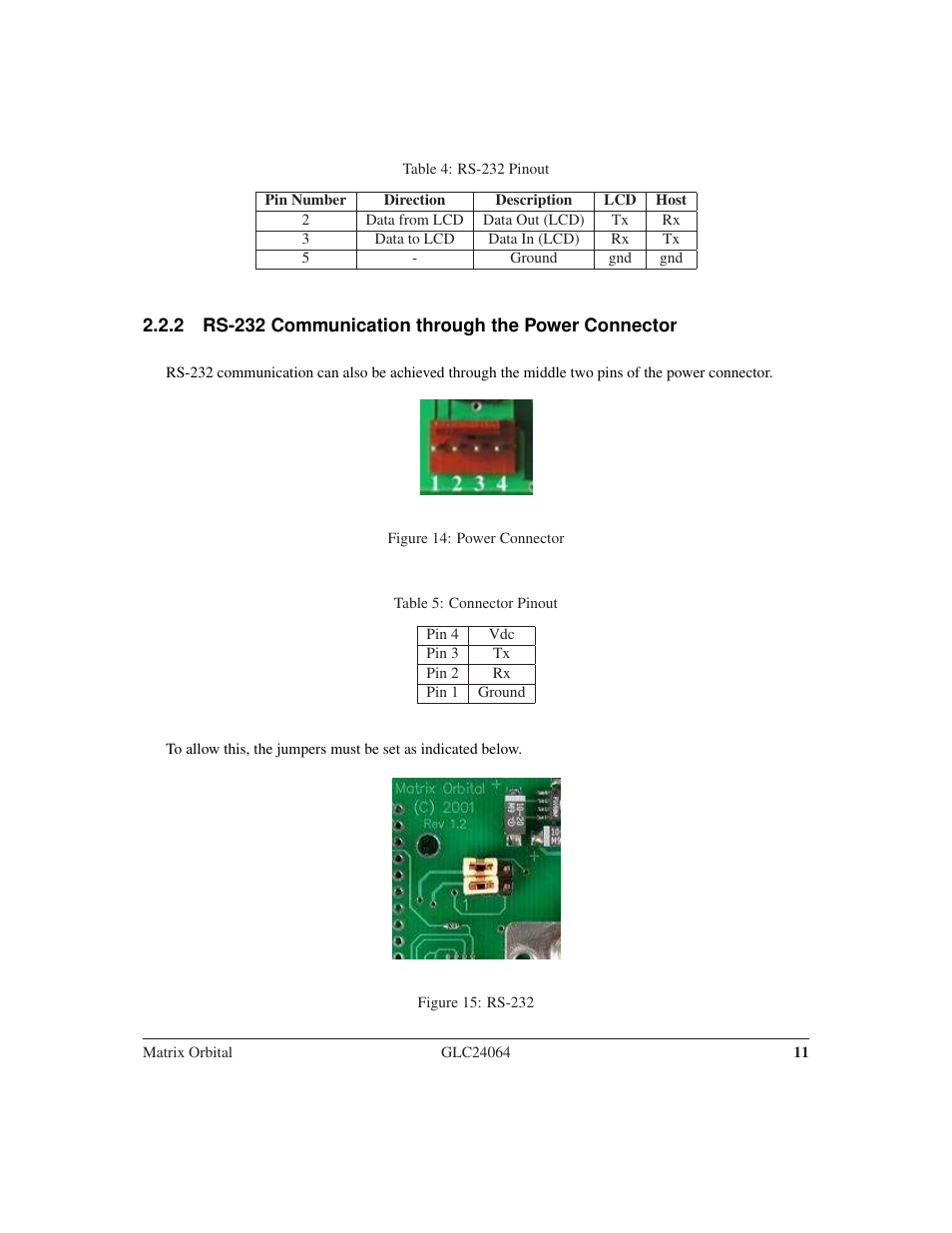 Matrix Orbital GLC24064 User Manual | Page 15 / 44