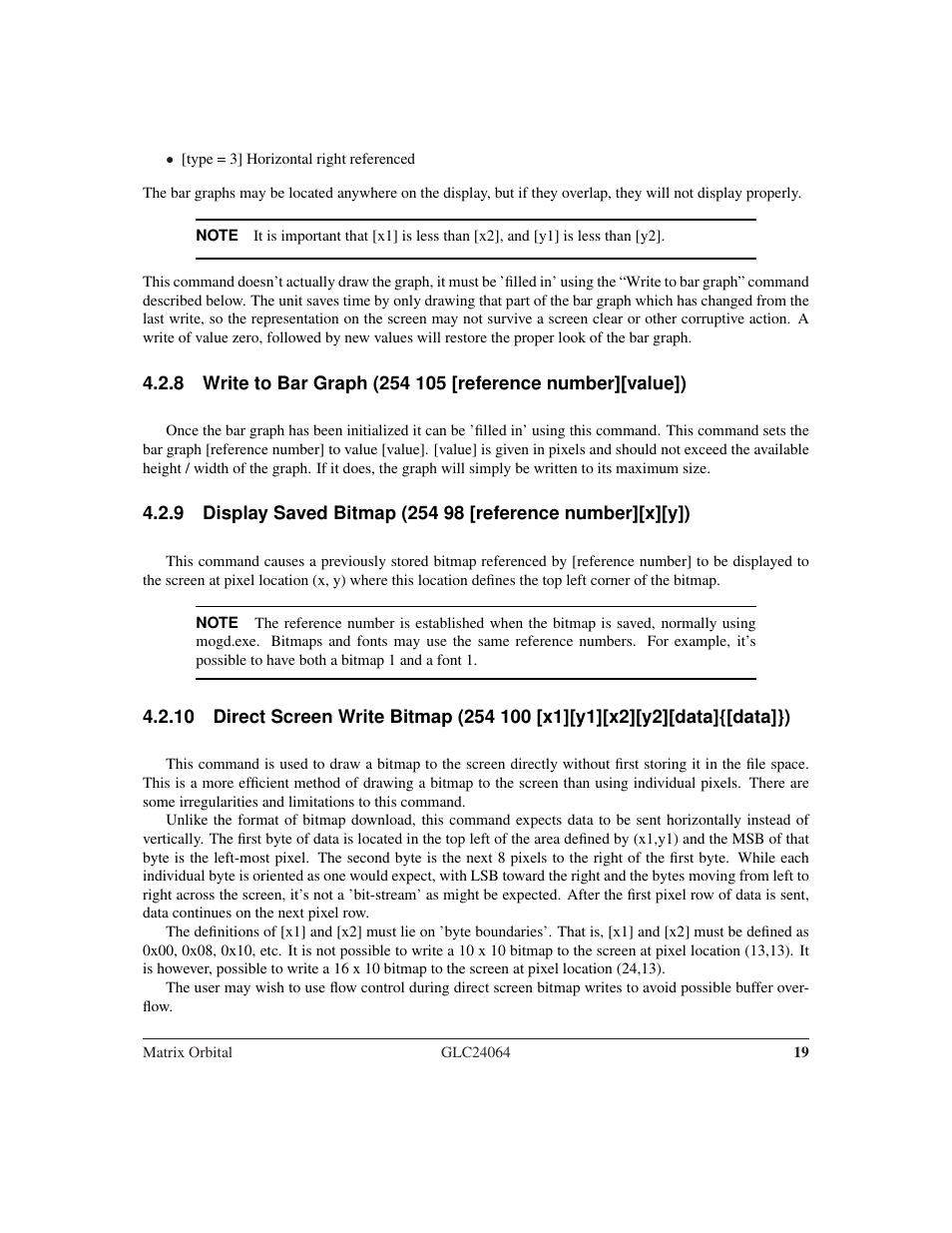 Matrix Orbital GLC24064 User Manual | Page 23 / 44