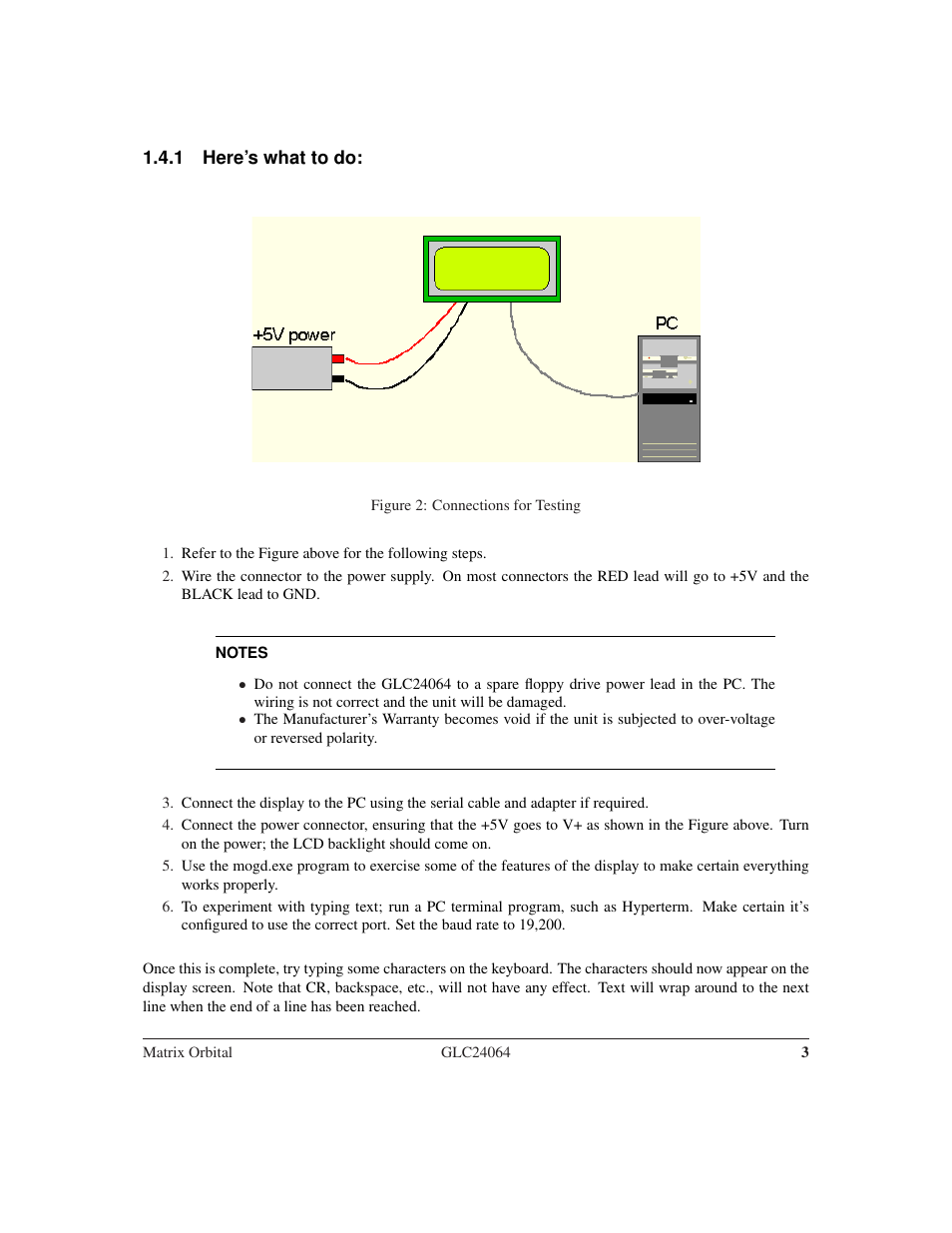 Matrix Orbital GLC24064 User Manual | Page 7 / 44