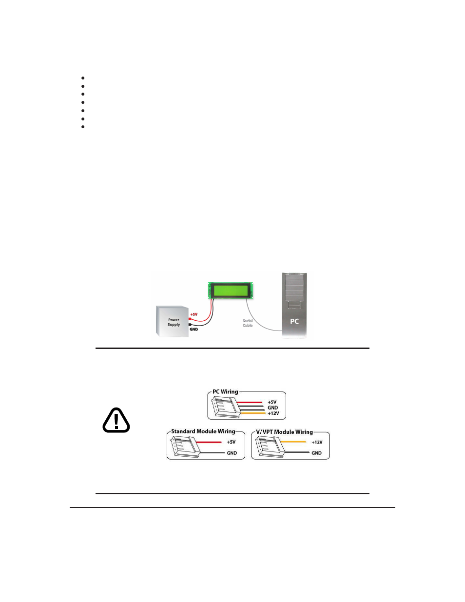 4 connecting to a pc | Matrix Orbital GLC24064 User Manual | Page 8 / 63