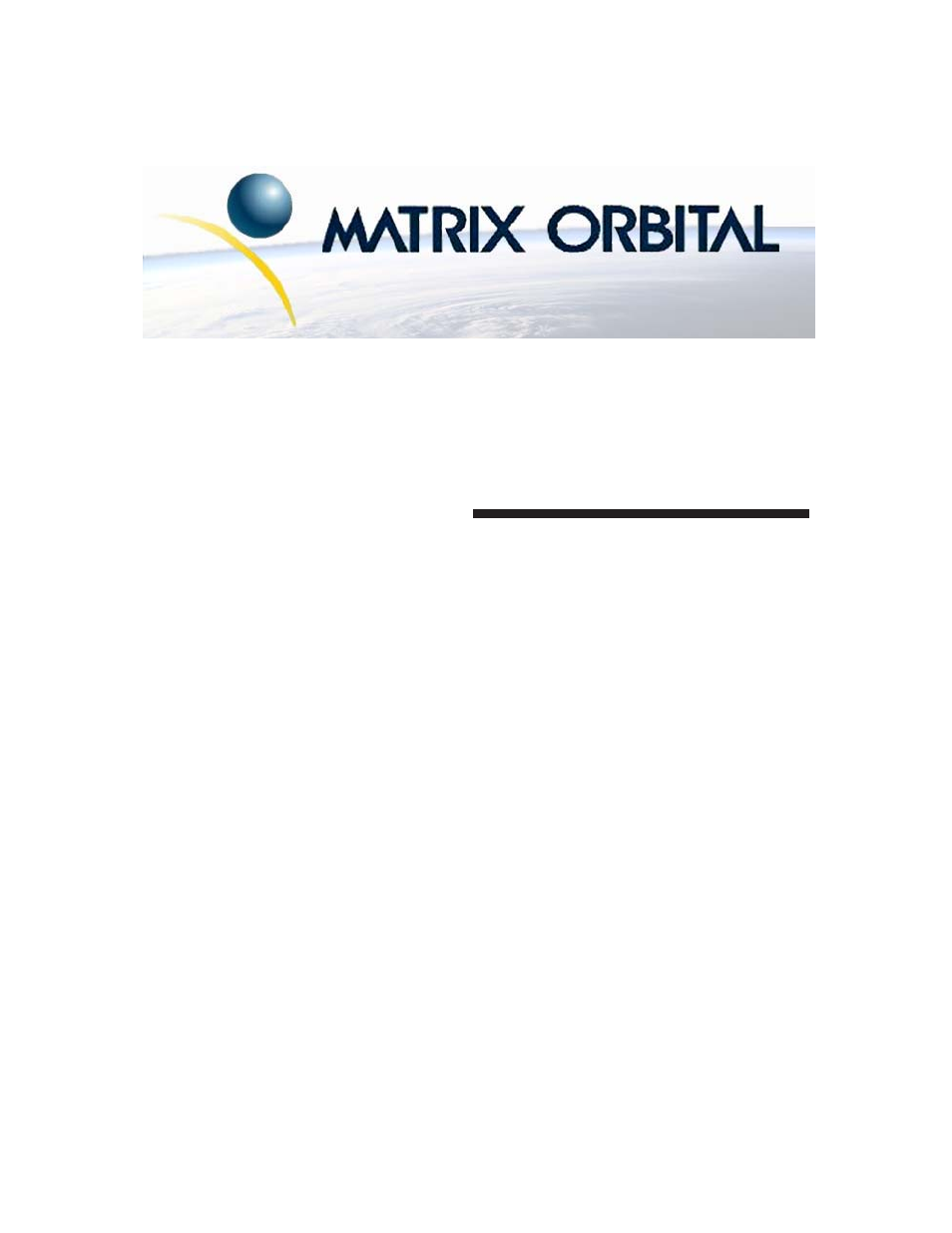 Matrix Orbital GLK12232-25-WBL User Manual | 39 pages