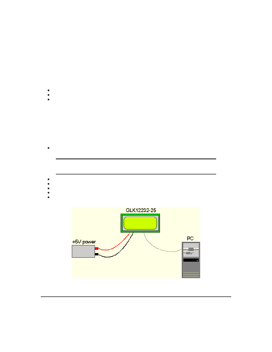 5 setting up | Matrix Orbital GLK12232-25-WBL User Manual | Page 6 / 39
