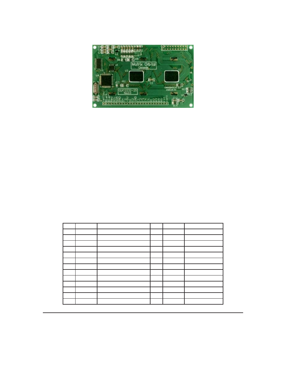 Matrix Orbital GLK12232-25-WBL User Manual | Page 9 / 39