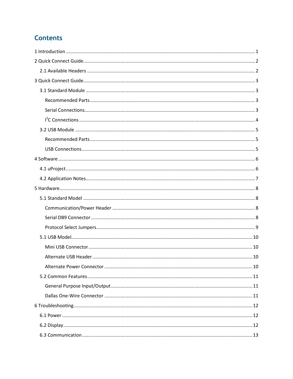 Matrix Orbital LK162-12 User Manual | Page 3 / 41