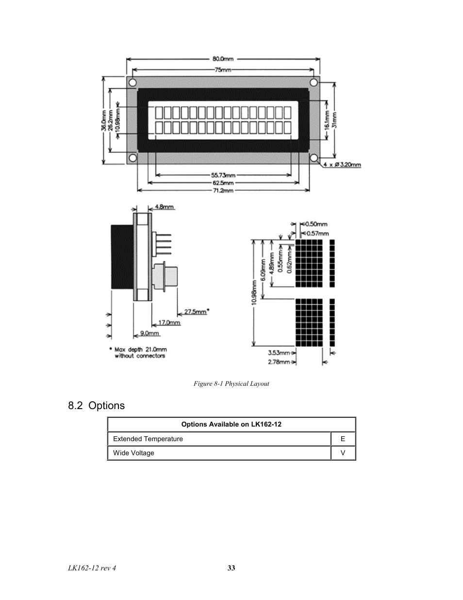2 options | Matrix Orbital LK162-12 Legacy User Manual | Page 33 / 37