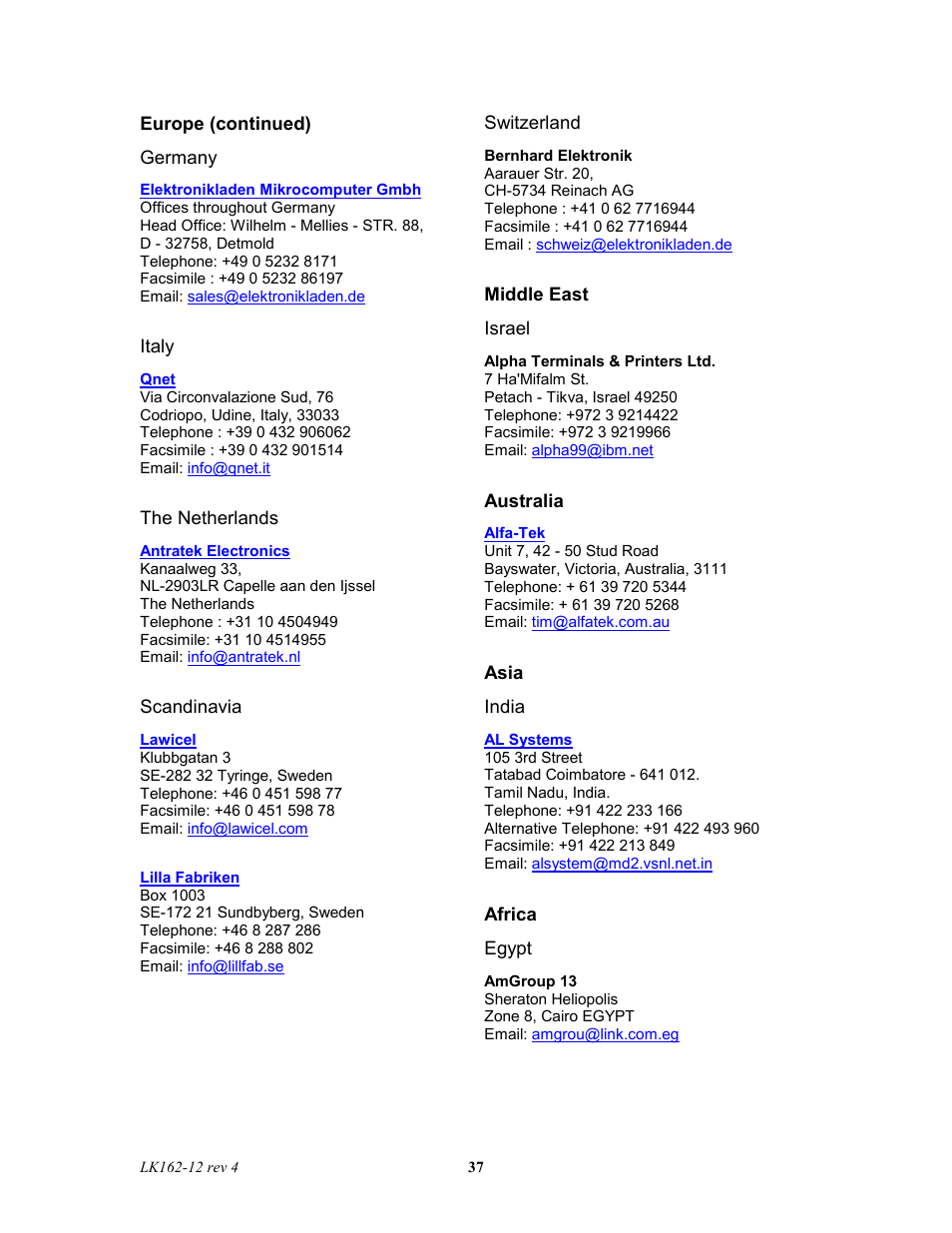 Matrix Orbital LK162-12 Legacy User Manual | Page 37 / 37