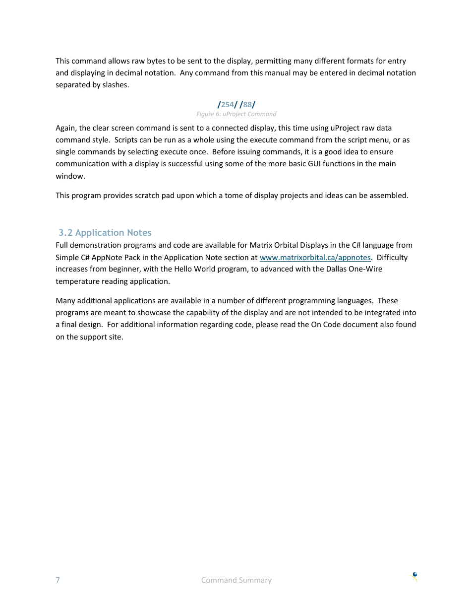 2 application notes | Matrix Orbital LK162B-7T User Manual | Page 11 / 37