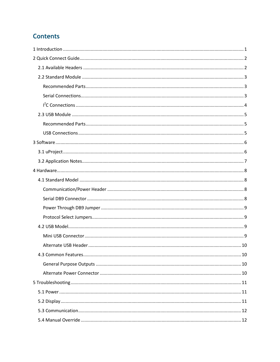 Matrix Orbital LK162B-7T User Manual | Page 3 / 37