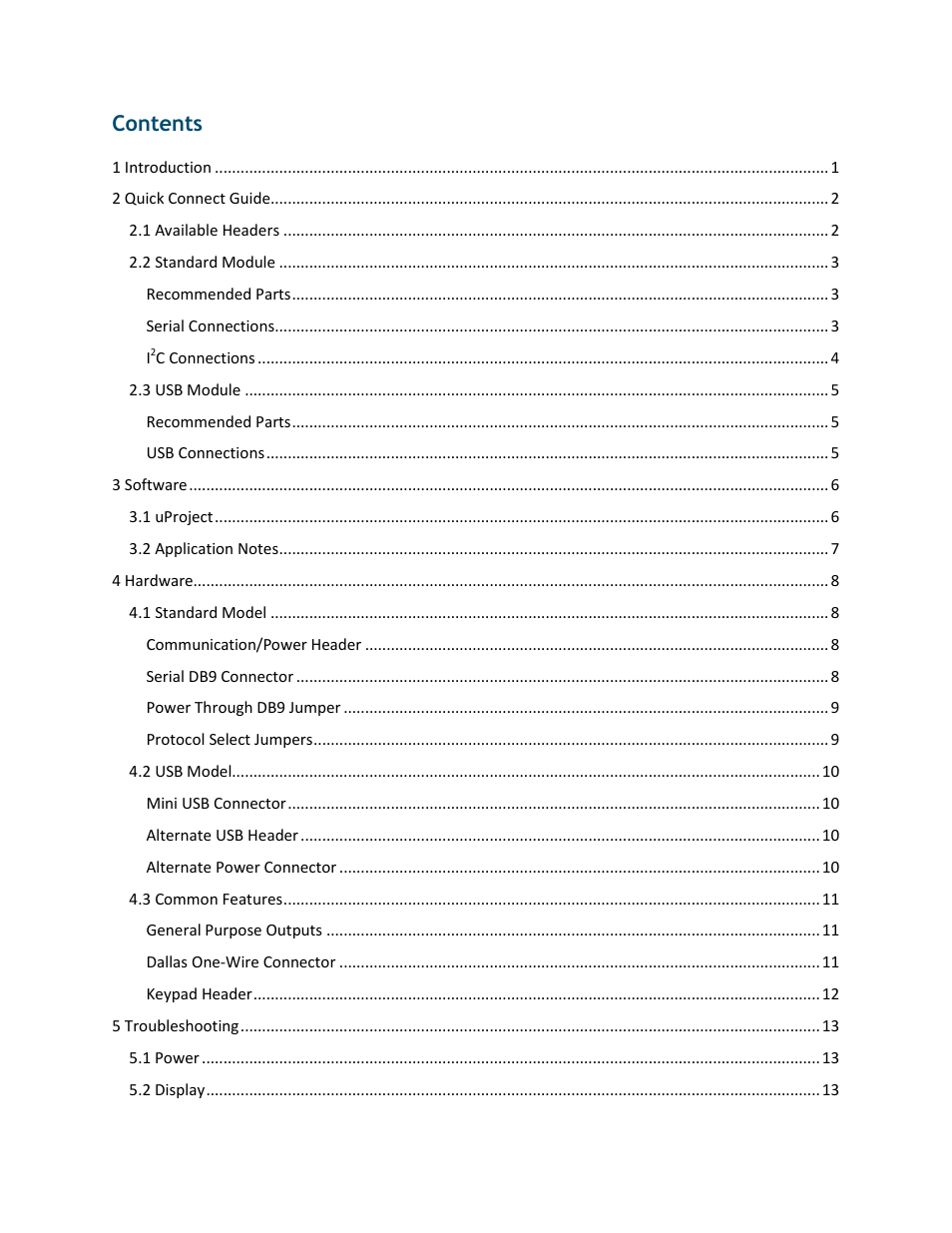 Matrix Orbital LK202-25 User Manual | Page 3 / 42