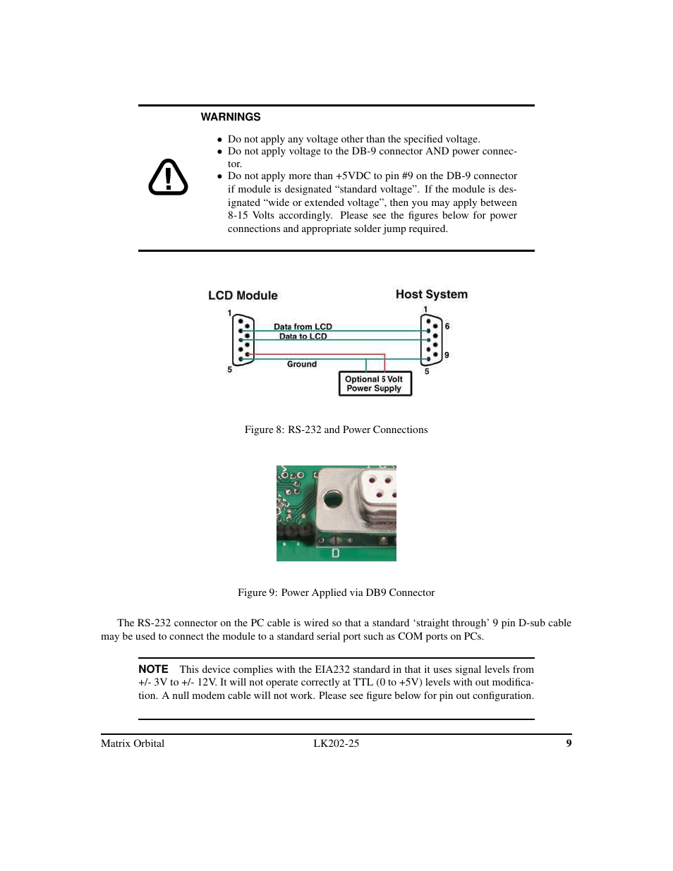 Matrix Orbital LK202-25 Legacy User Manual | Page 13 / 50