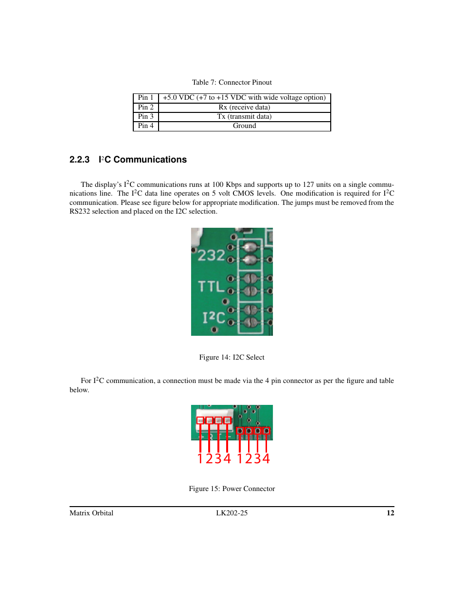 Matrix Orbital LK202-25 Legacy User Manual | Page 16 / 50