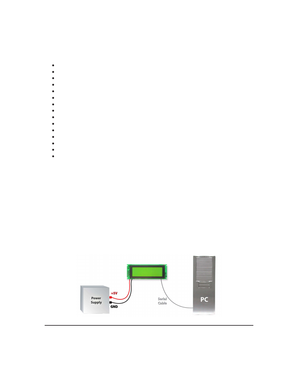 3 features, 4 connecting to a pc | Matrix Orbital LK204-25 Legacy User Manual | Page 9 / 62