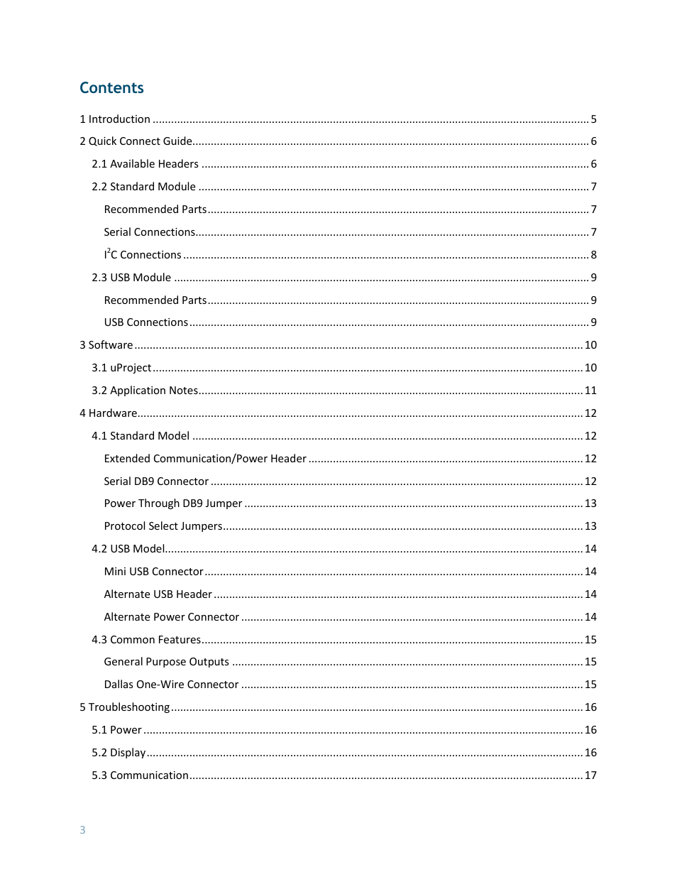 Matrix Orbital LK204-7T-1U User Manual | Page 3 / 40