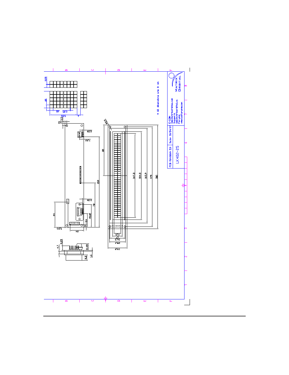 3 physical layout | Matrix Orbital LK402-25 Legacy User Manual | Page 54 / 56