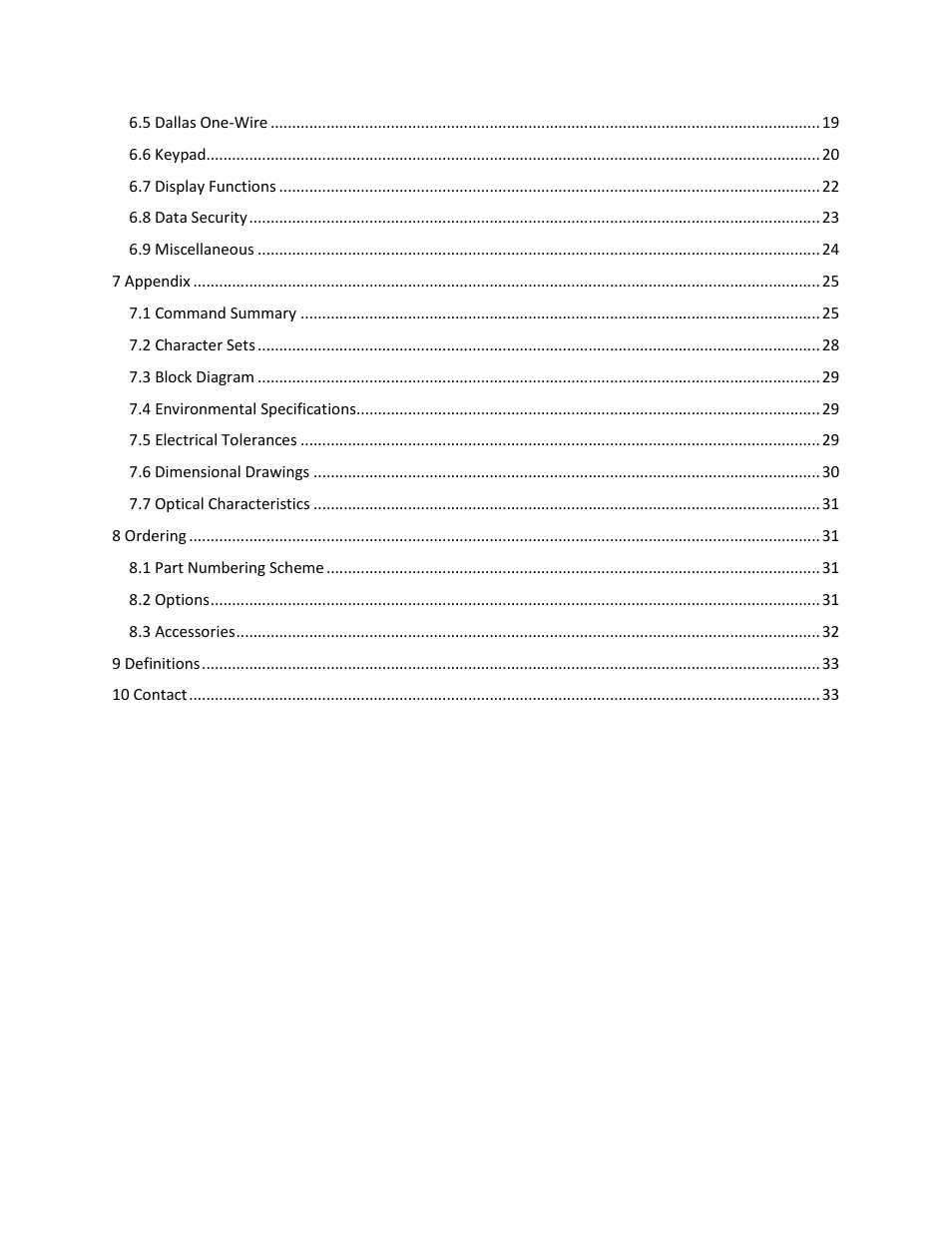 Matrix Orbital LK404-25 User Manual | Page 4 / 37