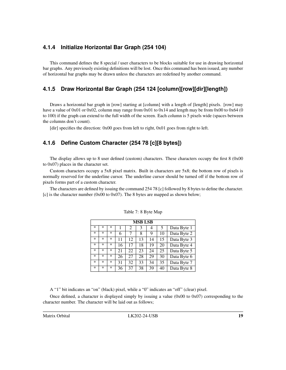 Matrix Orbital LK202-24-USB User Manual | Page 23 / 48