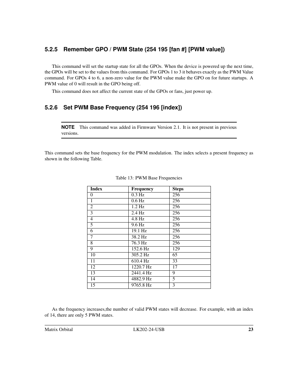 Matrix Orbital LK202-24-USB User Manual | Page 27 / 48