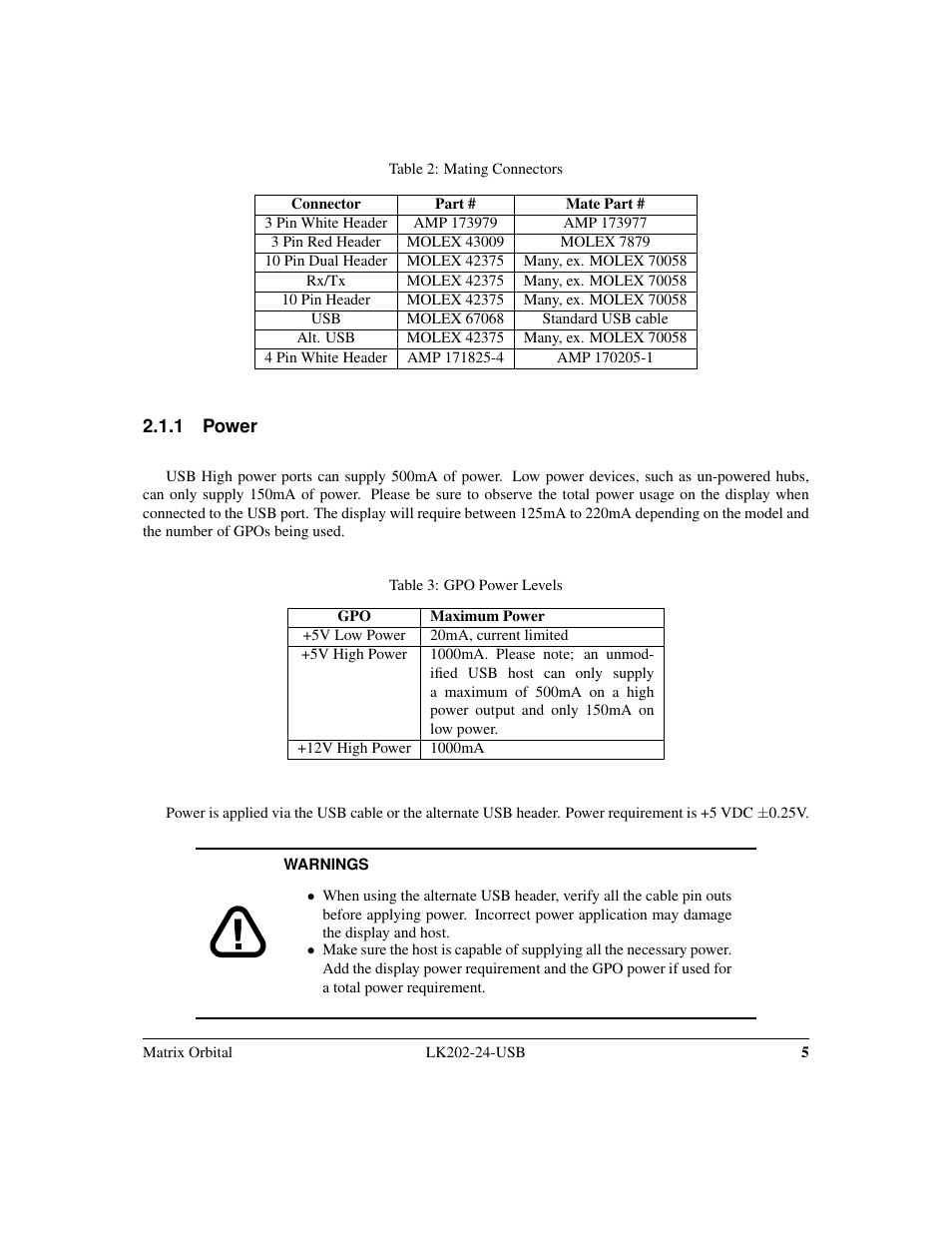 Matrix Orbital LK202-24-USB User Manual | Page 9 / 48