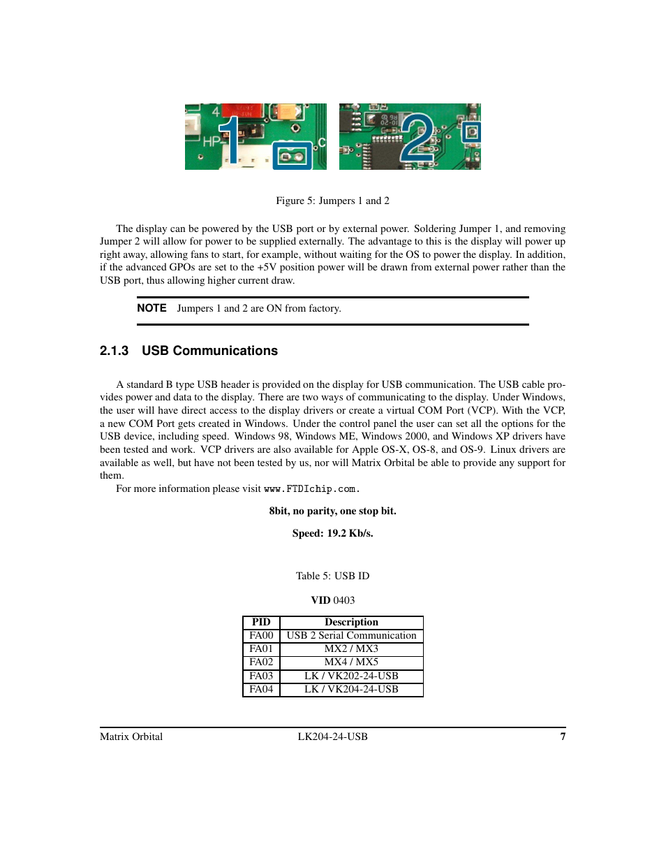 Matrix Orbital LK204-24-USB User Manual | Page 11 / 49