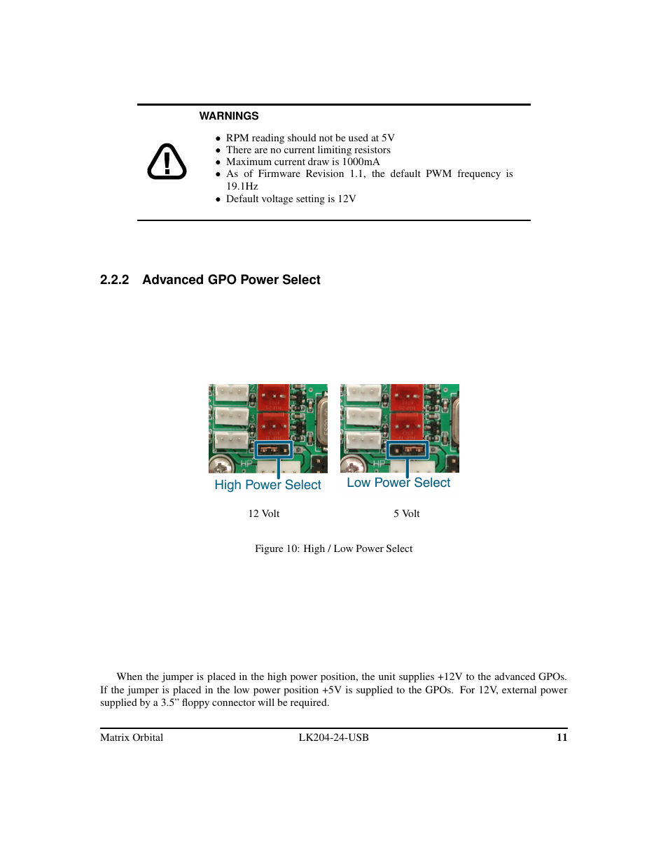 Matrix Orbital LK204-24-USB User Manual | Page 15 / 49