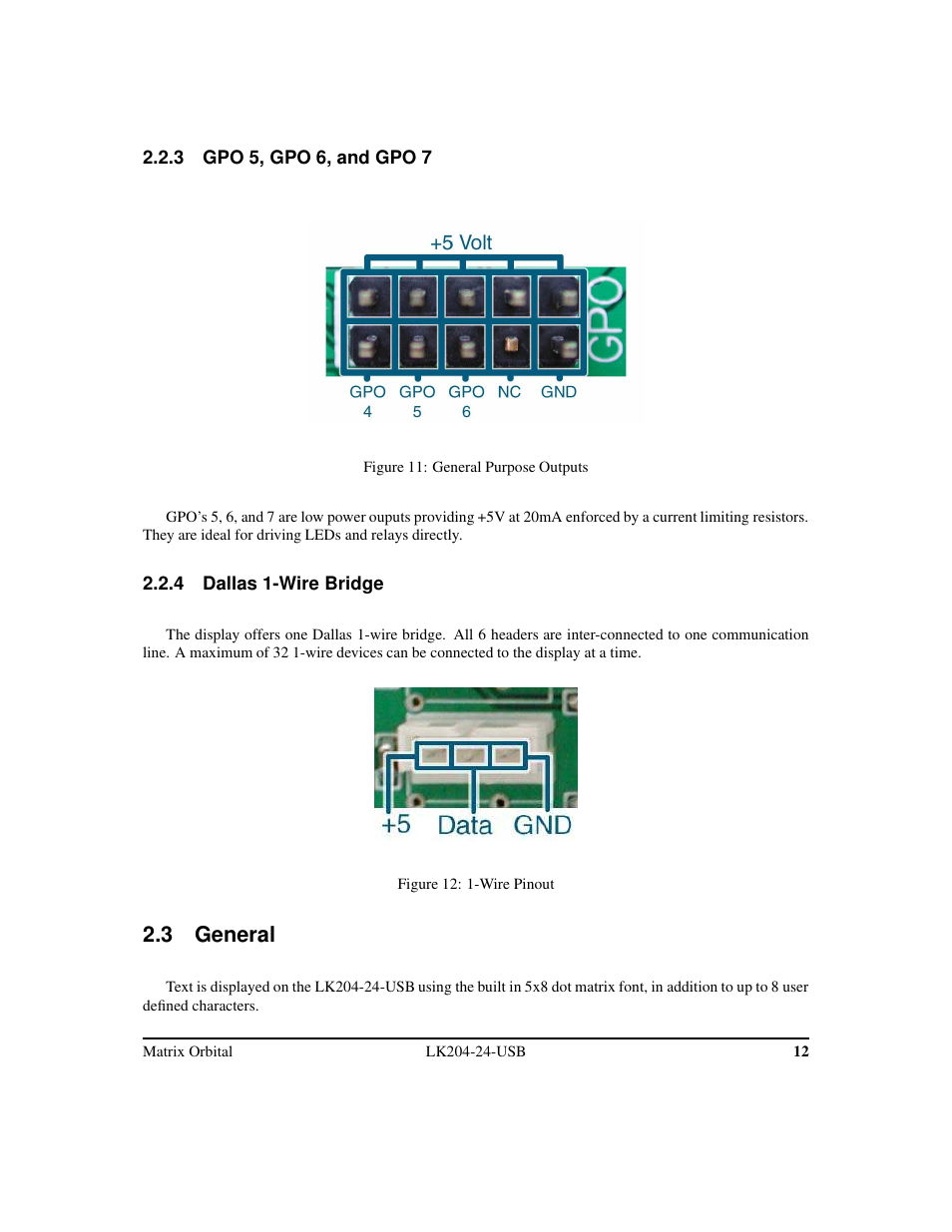 3 general | Matrix Orbital LK204-24-USB User Manual | Page 16 / 49