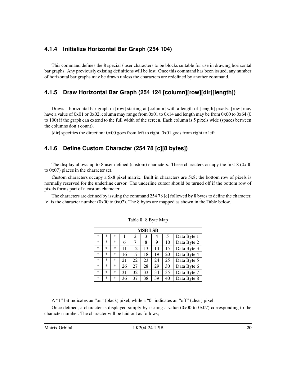 Matrix Orbital LK204-24-USB User Manual | Page 24 / 49