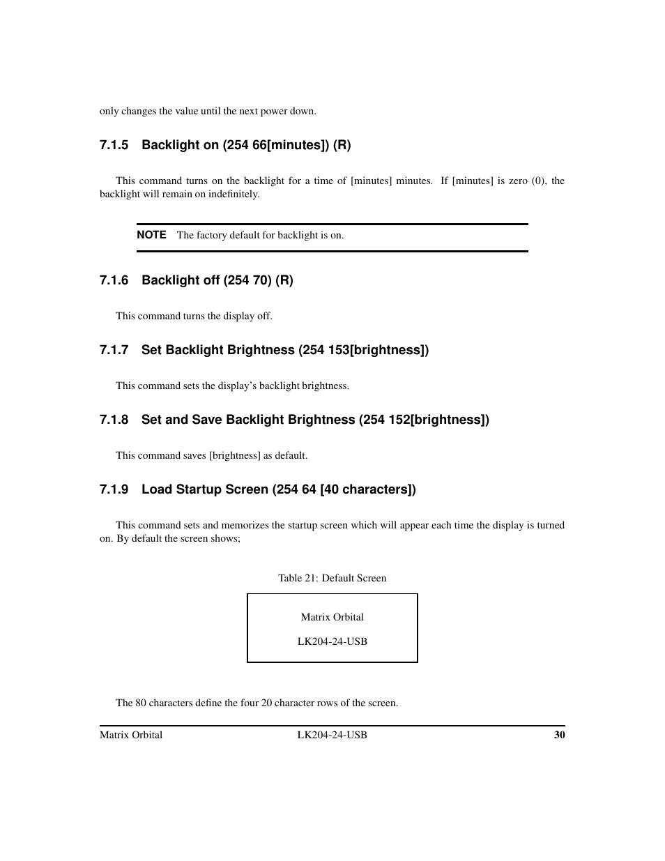 Matrix Orbital LK204-24-USB User Manual | Page 34 / 49
