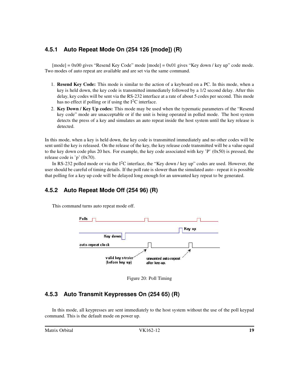 Matrix Orbital VK162-12 Legacy User Manual | Page 23 / 44