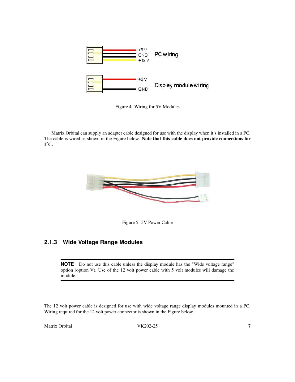 Matrix Orbital VK202-25 Legacy User Manual | Page 11 / 49