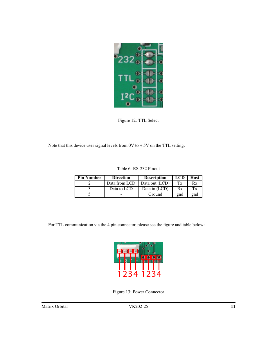 Matrix Orbital VK202-25 Legacy User Manual | Page 15 / 49