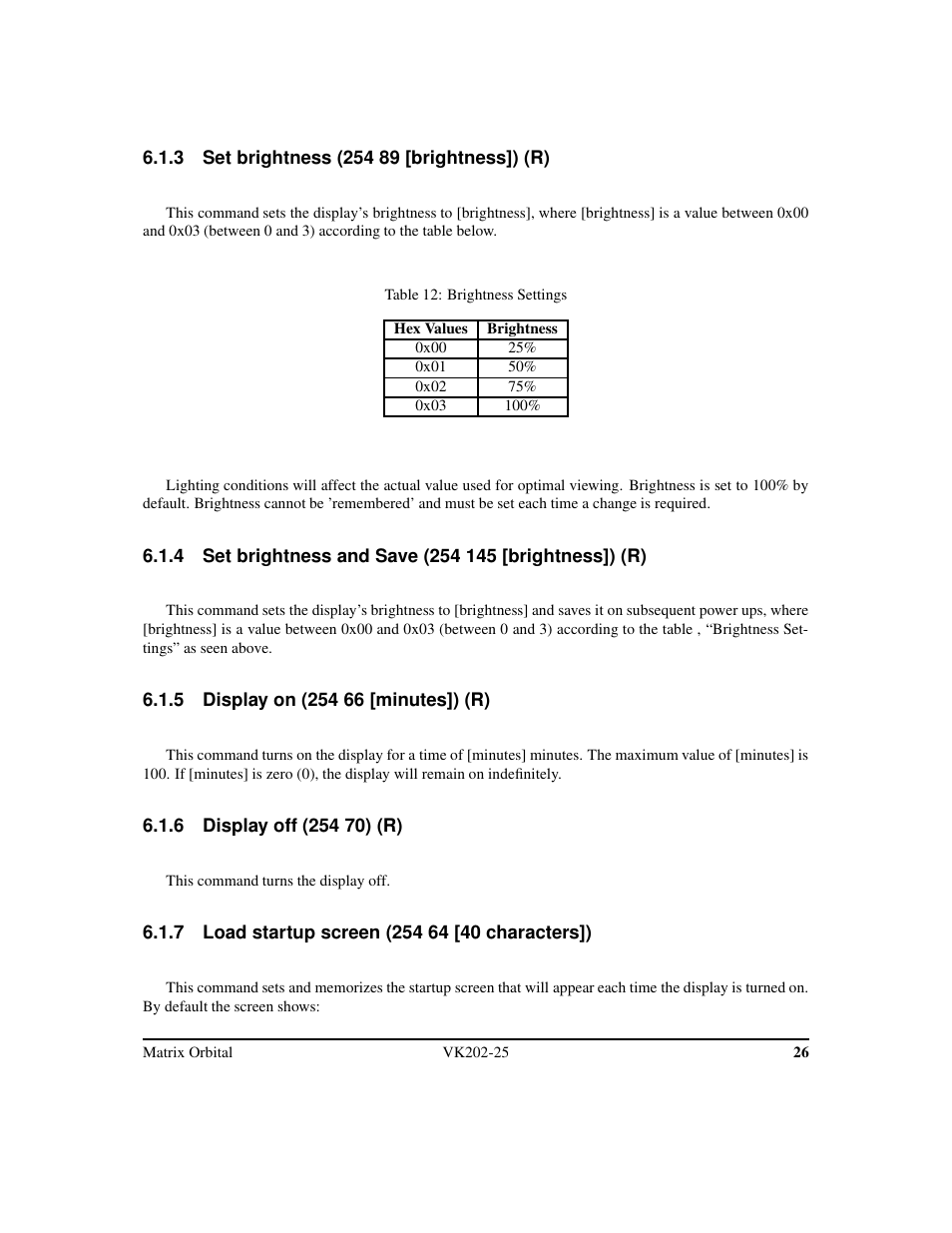 Matrix Orbital VK202-25 Legacy User Manual | Page 30 / 49
